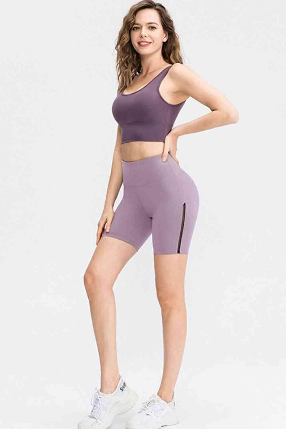 Wide Waistband Sports Shorts for Active Lifestyle Wear - Selvanelle