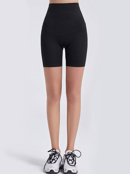 Wide Waistband Sports Shorts - Selvanelle