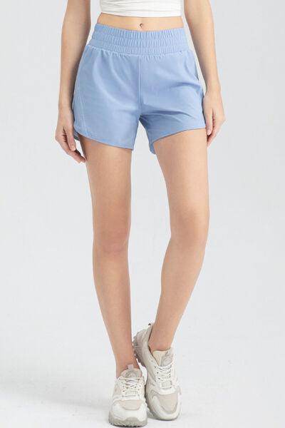 Elastic Waist Active Shorts for Comfortable Workouts - Selvanelle