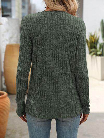 Mandy Square Neck Long Sleeve T-Shirt for Women Fashion - Selvanelle