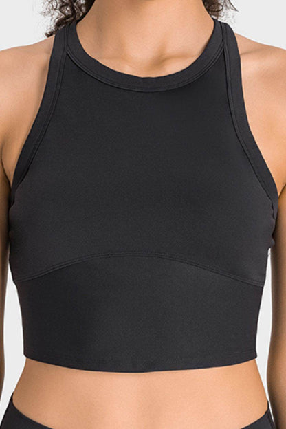 Millennia Racerback Cropped Sports Tank - Selvanelle