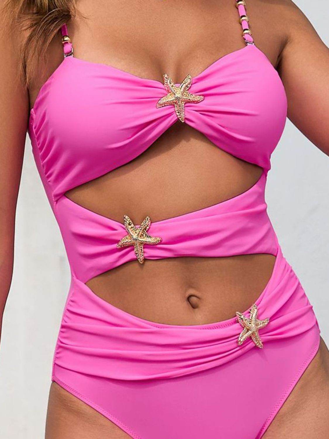Cutout Spaghetti Strap One-Piece Swimwear - Selvanelle