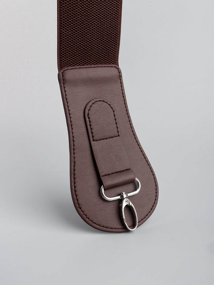 PU Elastic Wide Belt for Comfortable Fashion Fit - Selvanelle