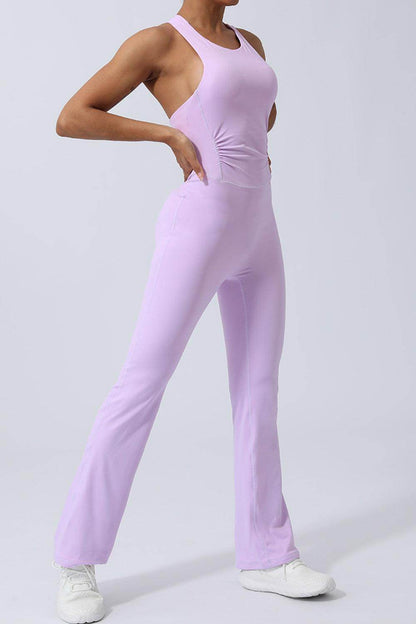 Crisscross Wide Strap Sleeveless Jumpsuit for Women - Selvanelle