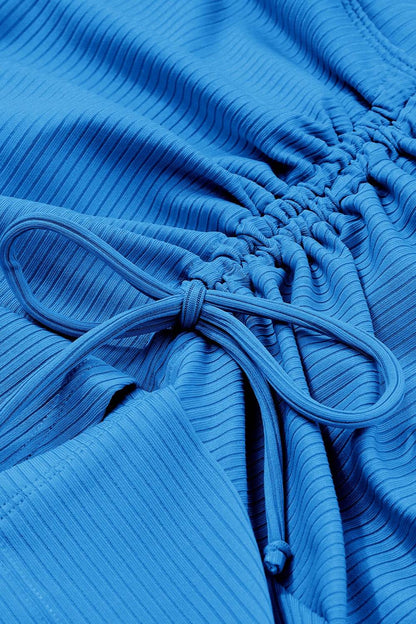 Ruched Elastic Waist Swim Skirt - Selvanelle