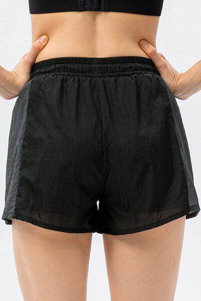 Color Block Drawstring Active Shorts for Comfort and Style - Selvanelle