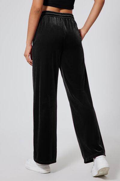 Drawstring Elastic Waist Straight Leg Pants for Women - Selvanelle