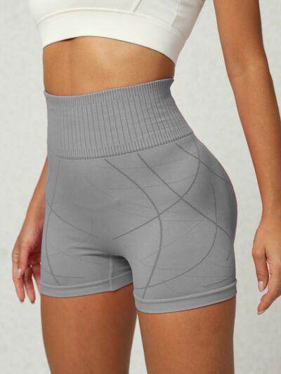 High Waist Active Shorts for Women with Stretch Fabric - Selvanelle
