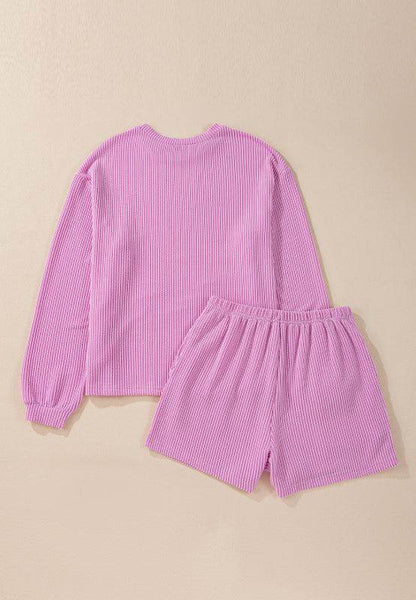 Valentine’s Day XOXO Heart Sequin Top and Shorts Set - Selvanelle