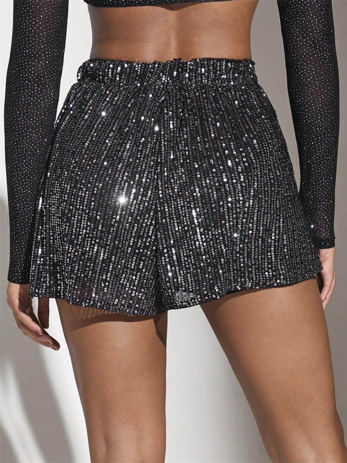 Stylish Sequin Mini Skirt for Women in Various Sizes - Selvanelle