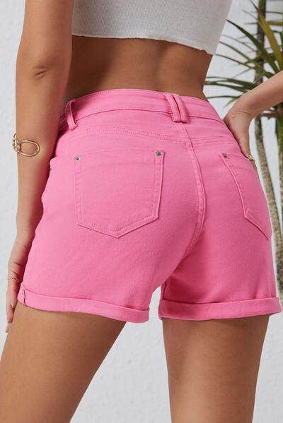 Buttoned Shorts with Pockets for Comfortable Summer Wear - Selvanelle