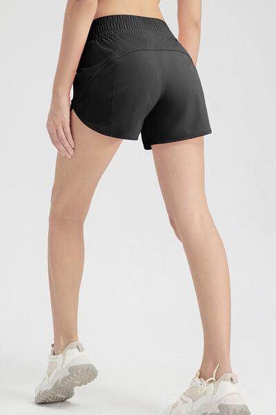 Elastic Waist Active Shorts for Comfortable Workouts - Selvanelle