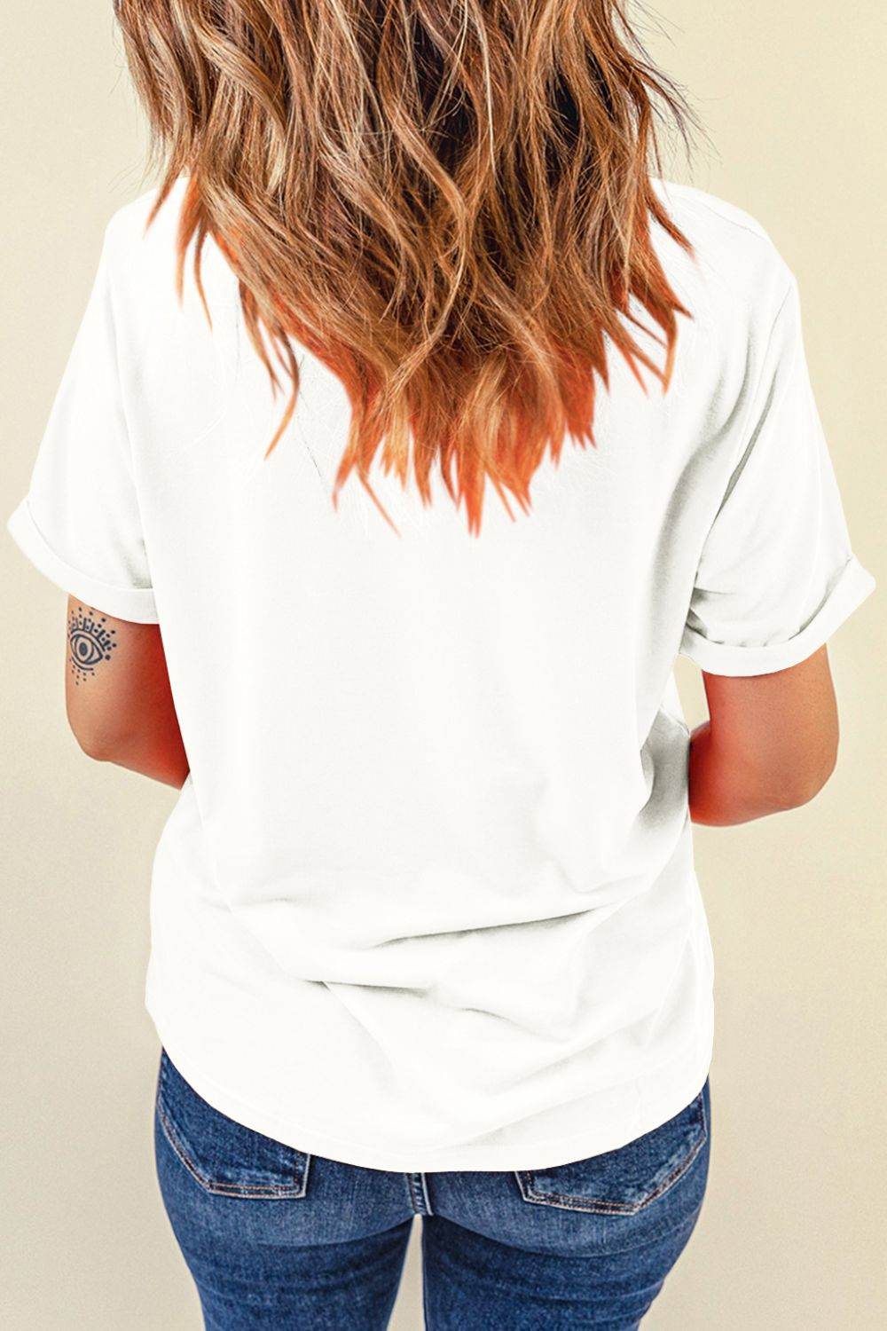 Easter Egg Bow Bunny Ear Graphic T-Shirt - Selvanelle