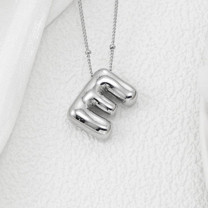 Copper Bubble Letter Pendant Necklace for Stylish Charm - Selvanelle