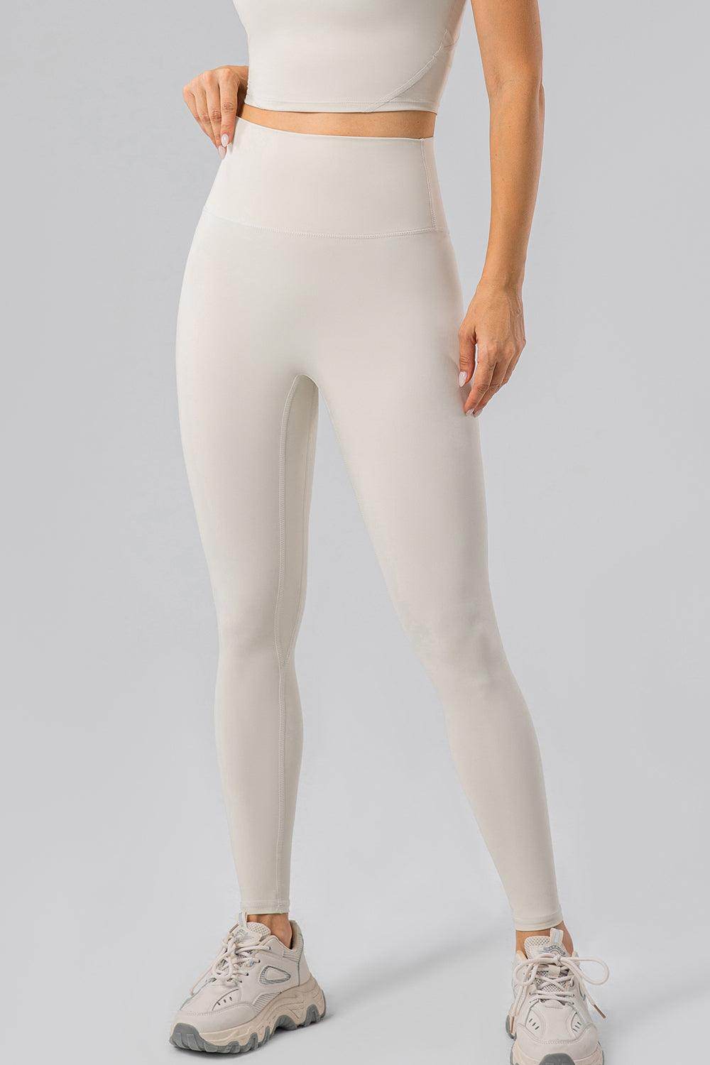High Waist Wide Waistband Active Leggings for Women - Selvanelle