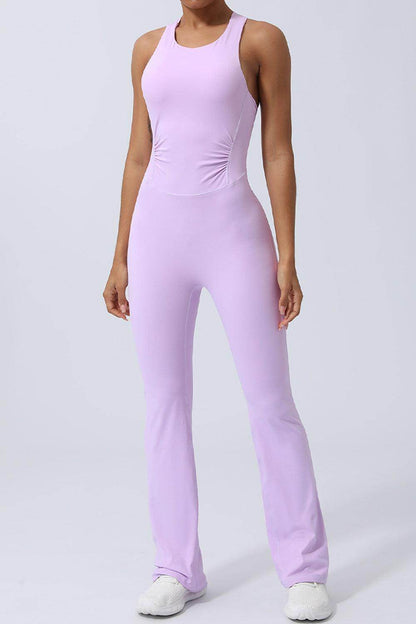 Crisscross Wide Strap Sleeveless Jumpsuit for Women - Selvanelle