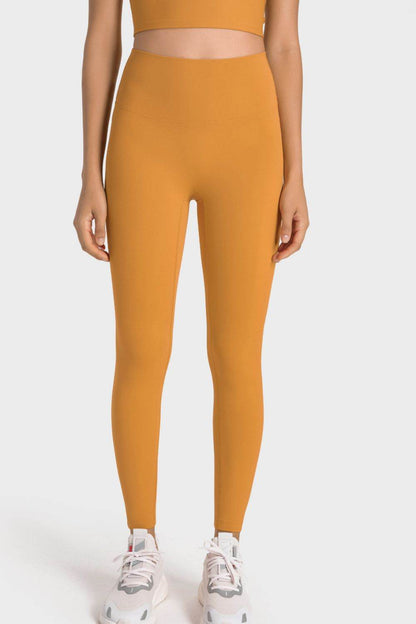 Millennia High-Rise Wide Waistband Yoga Leggings - Selvanelle