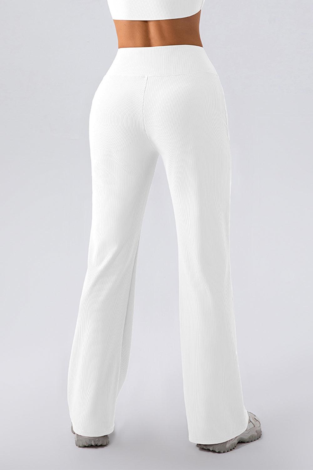 High Waist Straight Active Pants for Comfort and Style