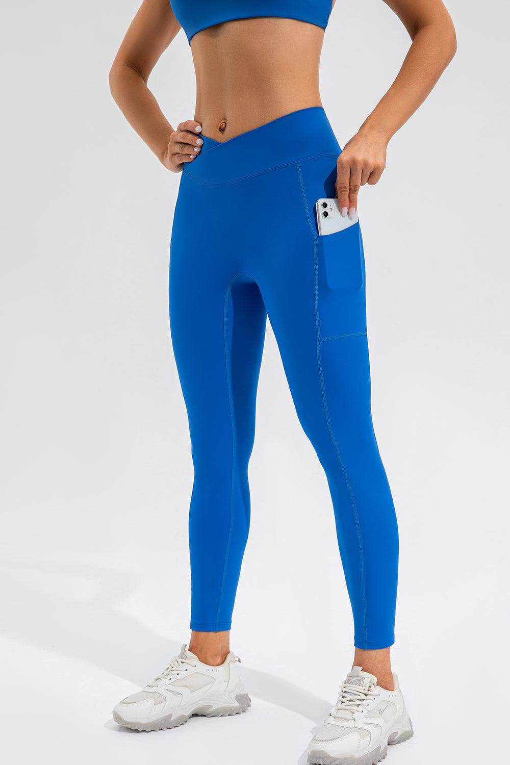 High Waist Active Leggings with Pockets for Women - Selvanelle