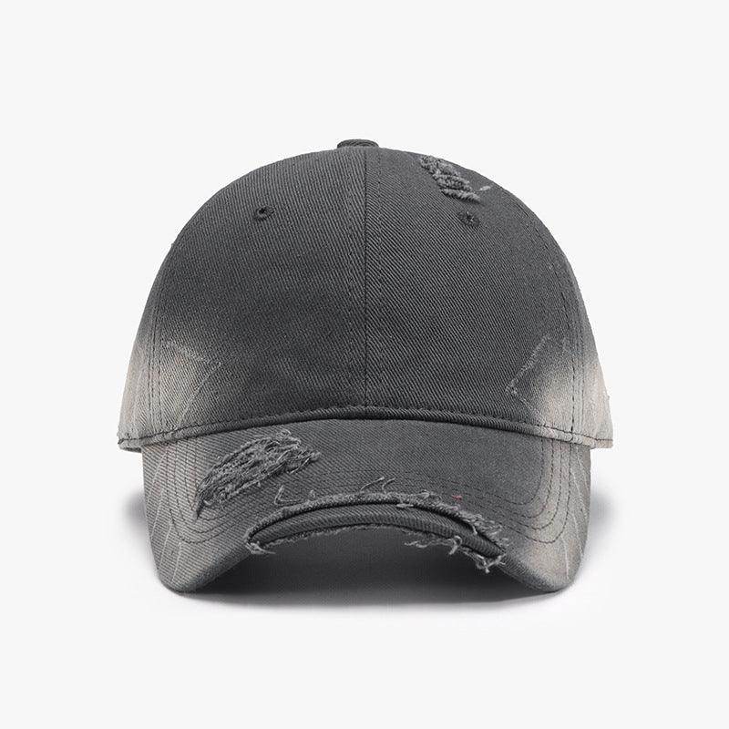 Distressed Adjustable Cotton Hat for Casual Stylish Wear - Selvanelle