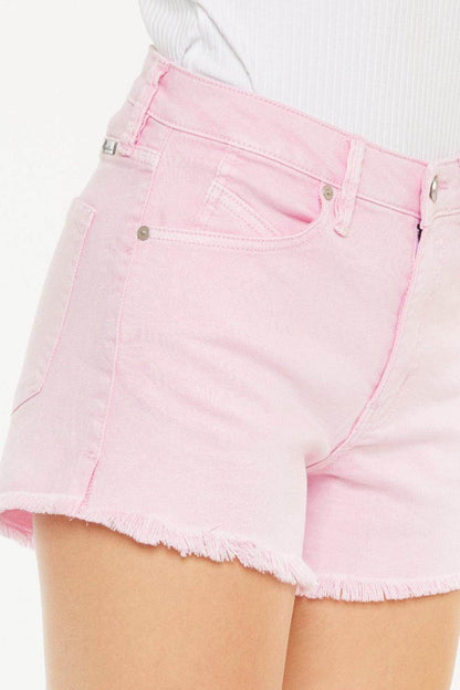 Kancan Raw Hem High Waist Denim Shorts for Trendy Style - Selvanelle