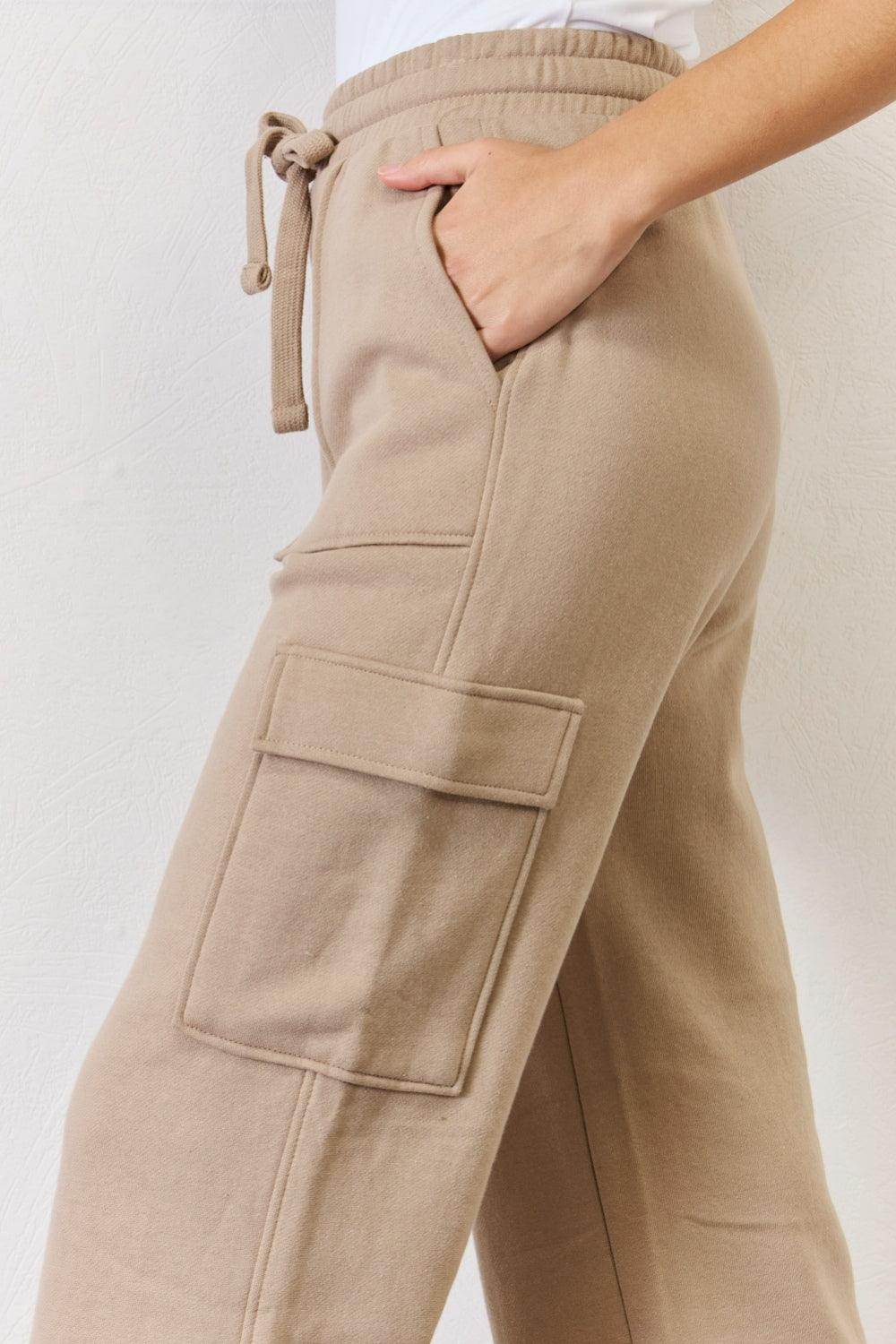 RISEN High Waist Cargo Wide Leg Pants for Women Fashion - Selvanelle