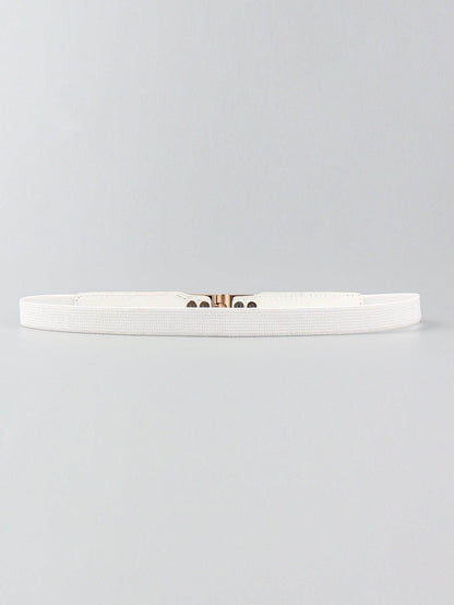 PU Elastic Skinny Belt for Women Adjustable Fashion Accessory - Selvanelle