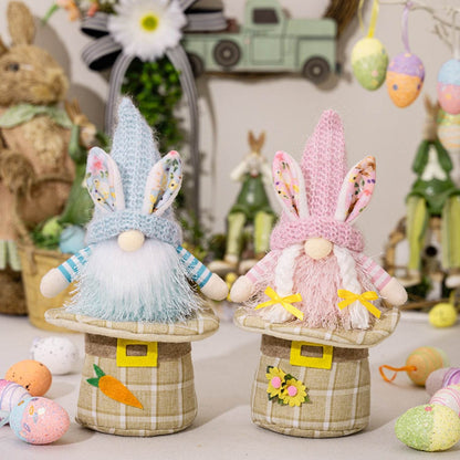 Easter Faceless Doll with Rabbit Ears - Selvanelle