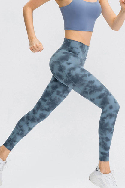 Wide Waistband Slim Fit Long Sports Pants - Selvanelle
