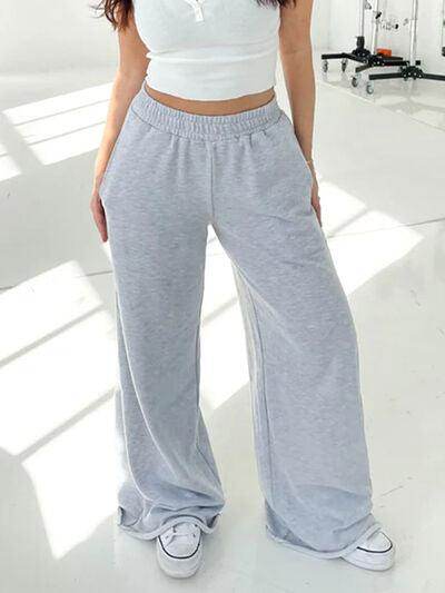 Elastic Waist Wide Leg Pants for Stylish Comfort and Fit - Selvanelle