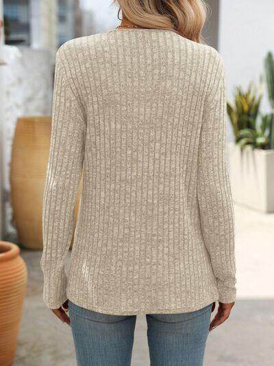 Mandy Square Neck Long Sleeve T-Shirt for Women Fashion - Selvanelle