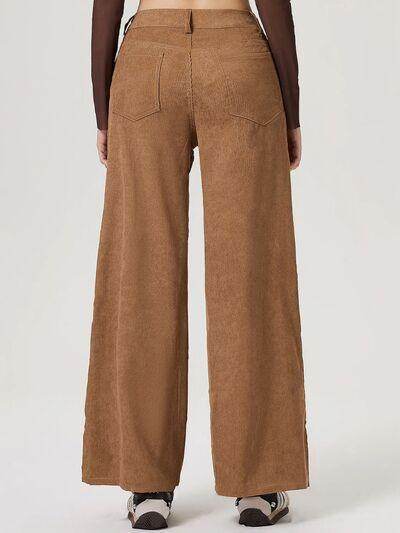 Stylish Wide Leg Pants with Pockets for Comfortable Wear - Selvanelle