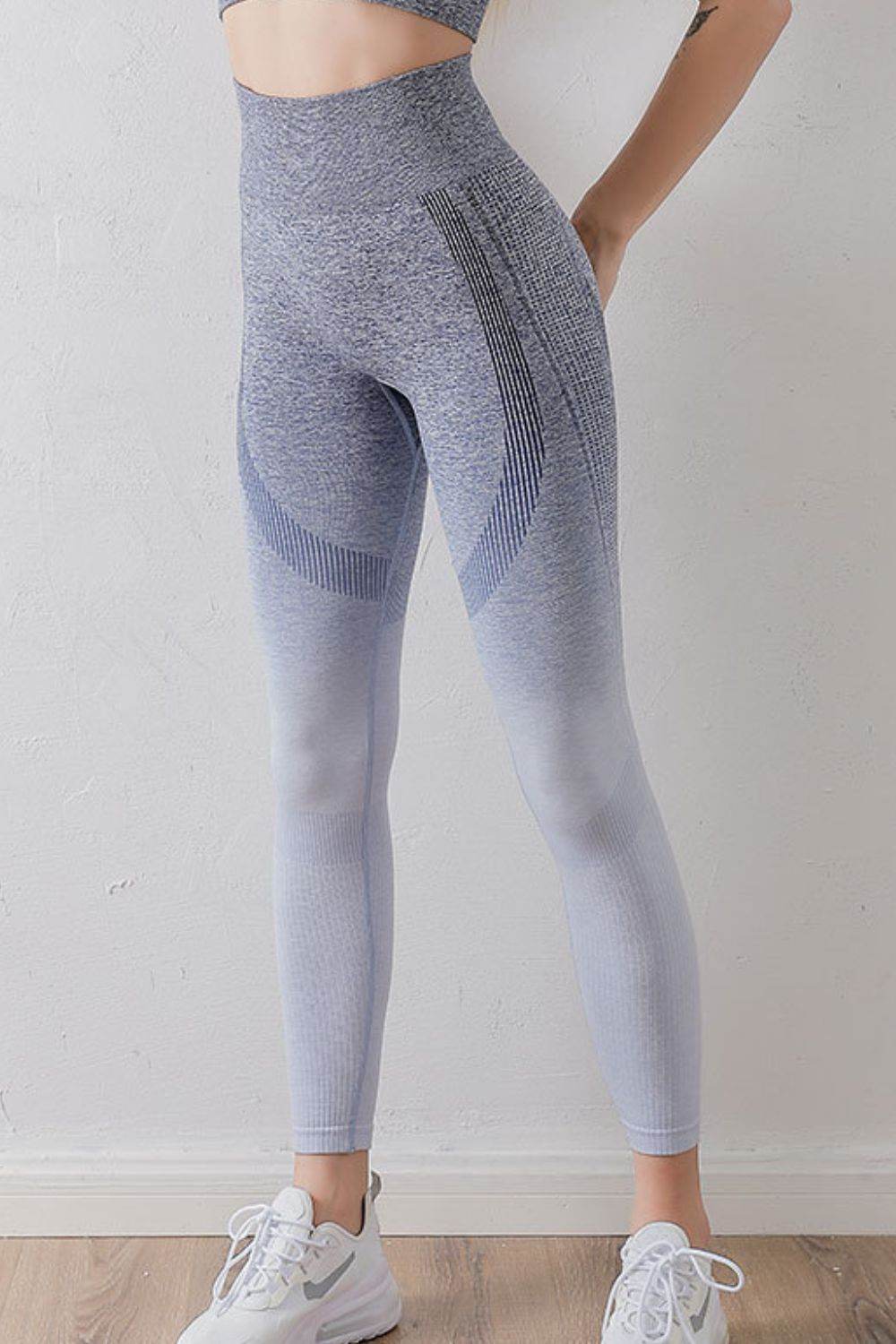 Gradient High Waist Sports Leggings - Selvanelle