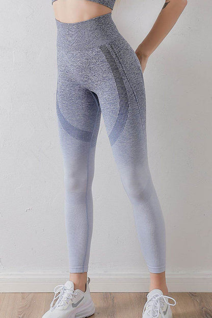 Gradient High Waist Sports Leggings - Selvanelle