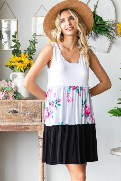 Heimish Full Size Scoop Neck Frill Tiered Dress Online - Selvanelle