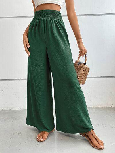 Perfee Wide Leg Pants with Pockets for Women Stylish Comfort - Selvanelle