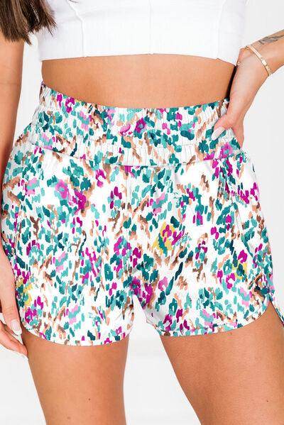 Stylish Printed High Waist Shorts for Comfortable Wear - Selvanelle