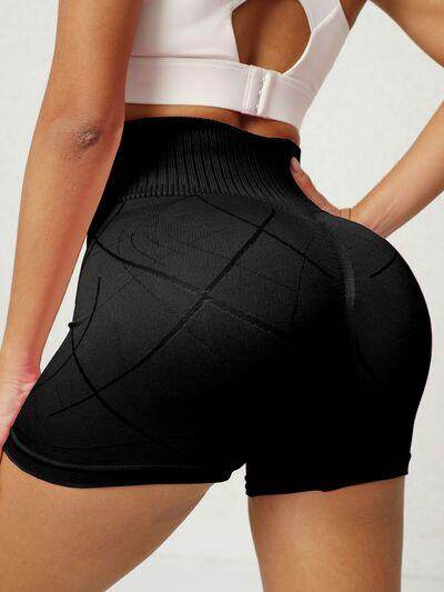 High Waist Active Shorts for Women with Stretch Fabric - Selvanelle