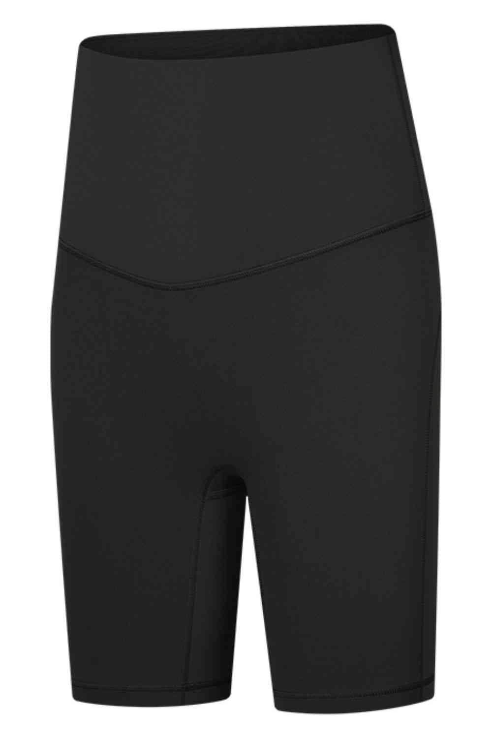 Millennia Seamless High-Rise Wide Waistband Biker Shorts - Selvanelle