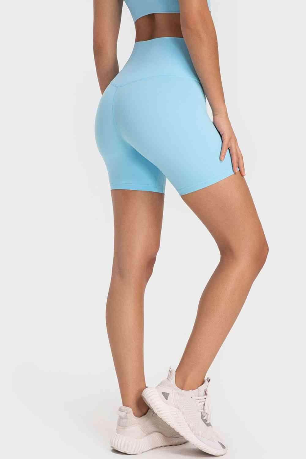 Millennia Staying Cozy Wide Waistband Biker Shorts For Comfort - Selvanelle