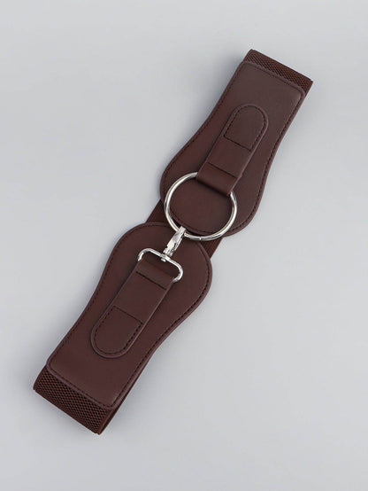 PU Elastic Wide Belt for Comfortable Fashion Fit - Selvanelle
