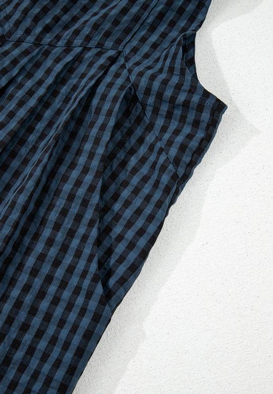 Plaid Wide Strap Wide Leg Overalls - Selvanelle