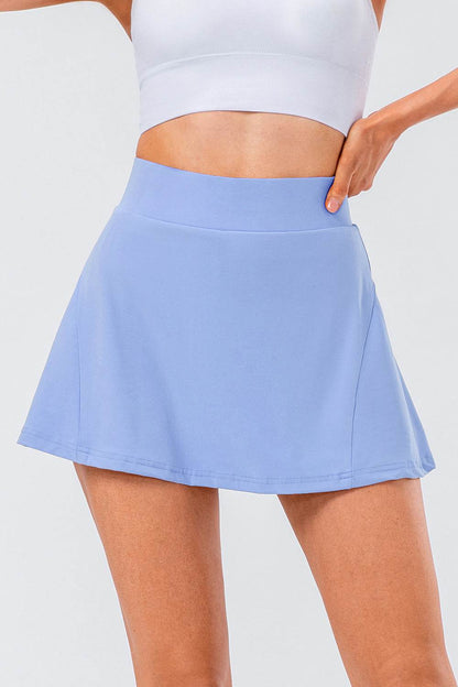High Waist Pleated Active Skirt - Selvanelle
