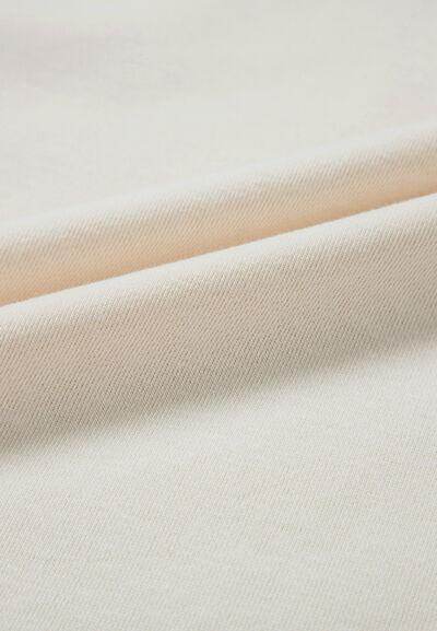 Pearl Detail Round Neck Half Sleeve Blouse for Women - Selvanelle