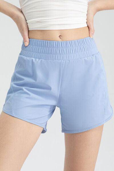 Elastic Waist Active Shorts for Comfortable Workouts - Selvanelle