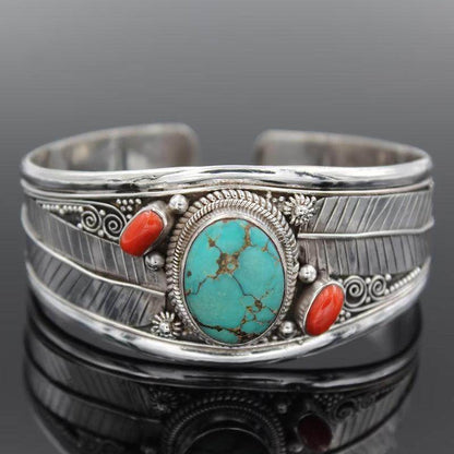 Stylish Turquoise Open Bracelet for Elegant Looks - Selvanelle