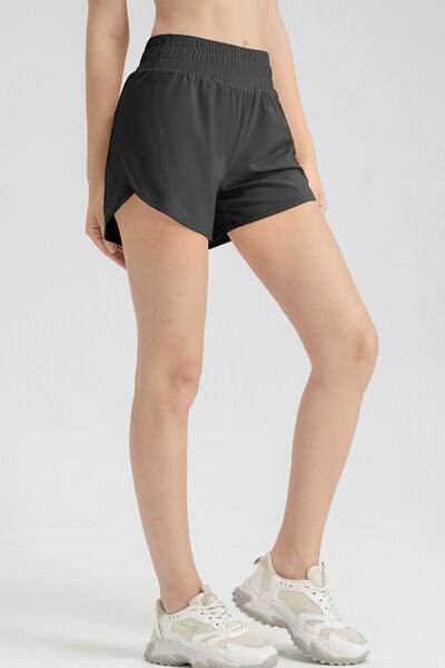 Elastic Waist Active Shorts for Comfortable Workouts - Selvanelle