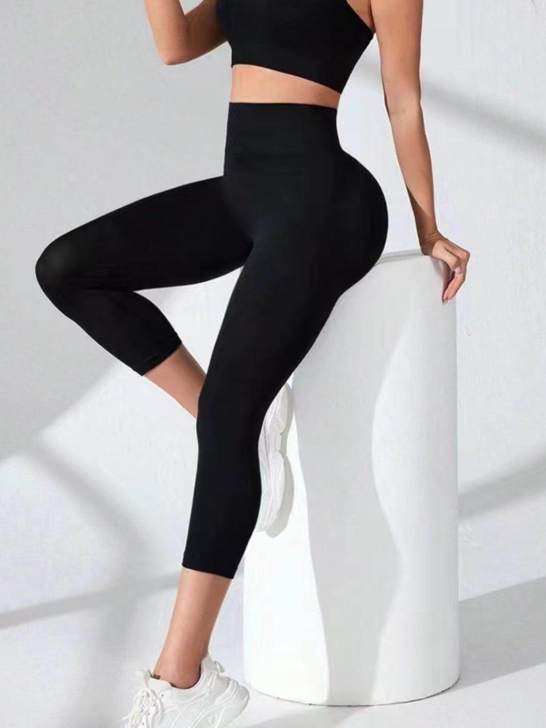 High Waist Cropped Active Leggings for Ultimate Comfort - Selvanelle