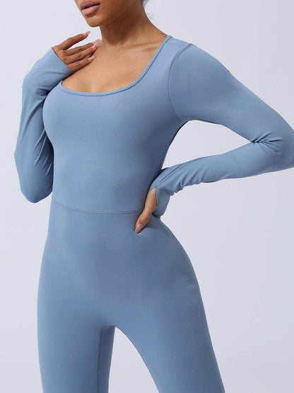 Twisted Backless Long Sleeve Jumpsuit for Women Fashion - Selvanelle