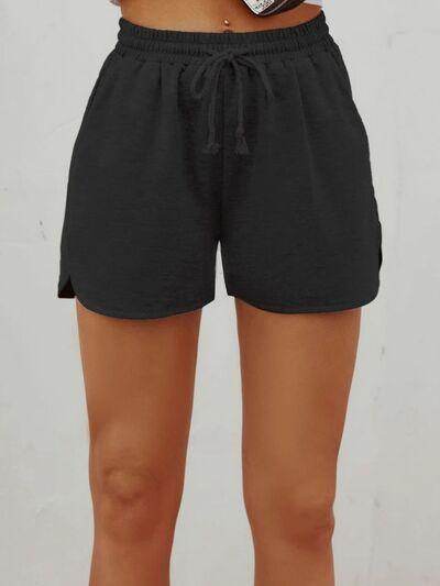 Comfortable Drawstring Shorts with Pockets for Women - Selvanelle
